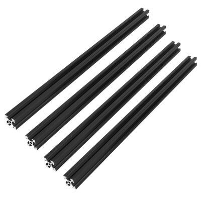 Perfil de Aluminio 2020 black