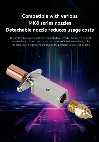 hotend Creality K1 Max Hotend de 300 °C Extrusor de alta velocidad para piezas Creality K1 / sprite - Imagen 8