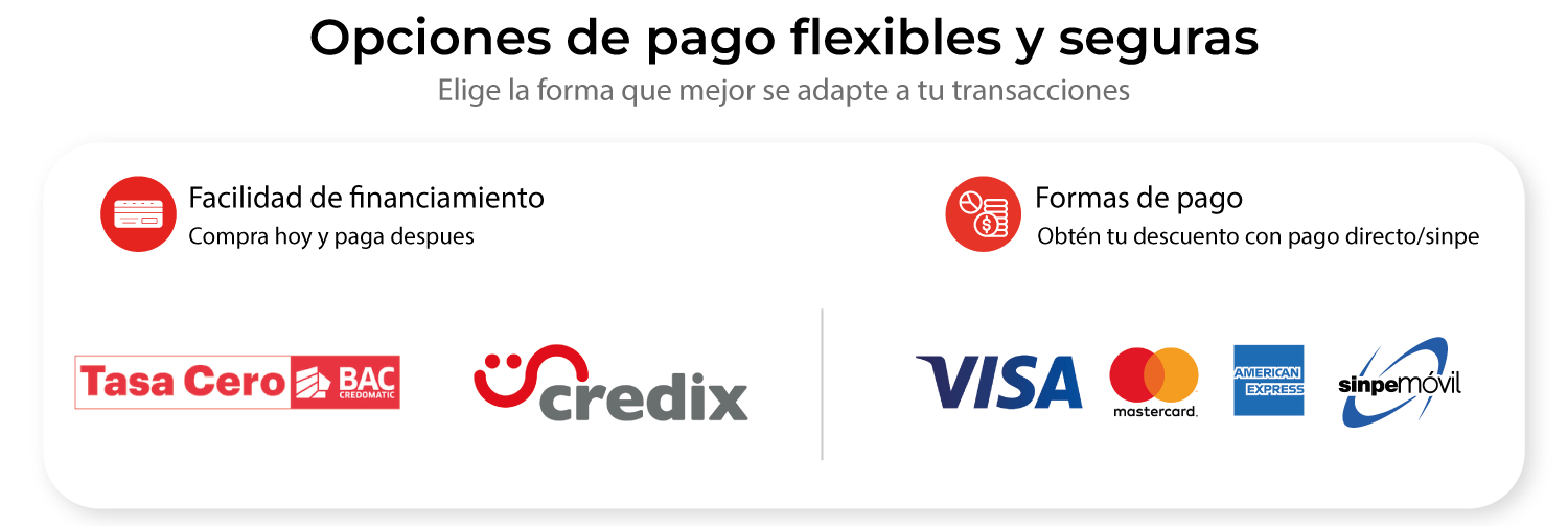 Financiamiento y formas de pago